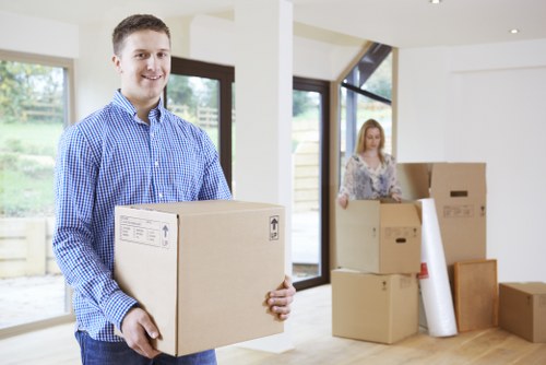 Customer reviewing transparent storage pricing for a small local move