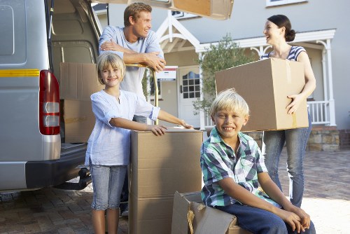 Professional movers handling a small household relocation